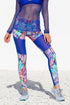 Luli Fama Gorgeus Chaos Mesh Cutout Skinny Legging
